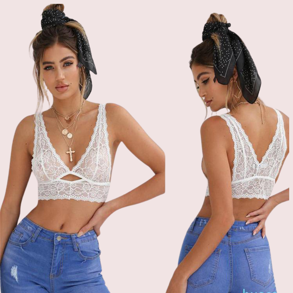 “Goddess Grace Plus-Size Lace Bralette Set”