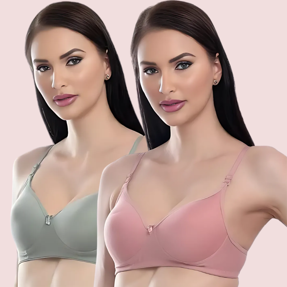 Lift &amp; Lounge 2-Pack Lightly Padded Push-Up Bra