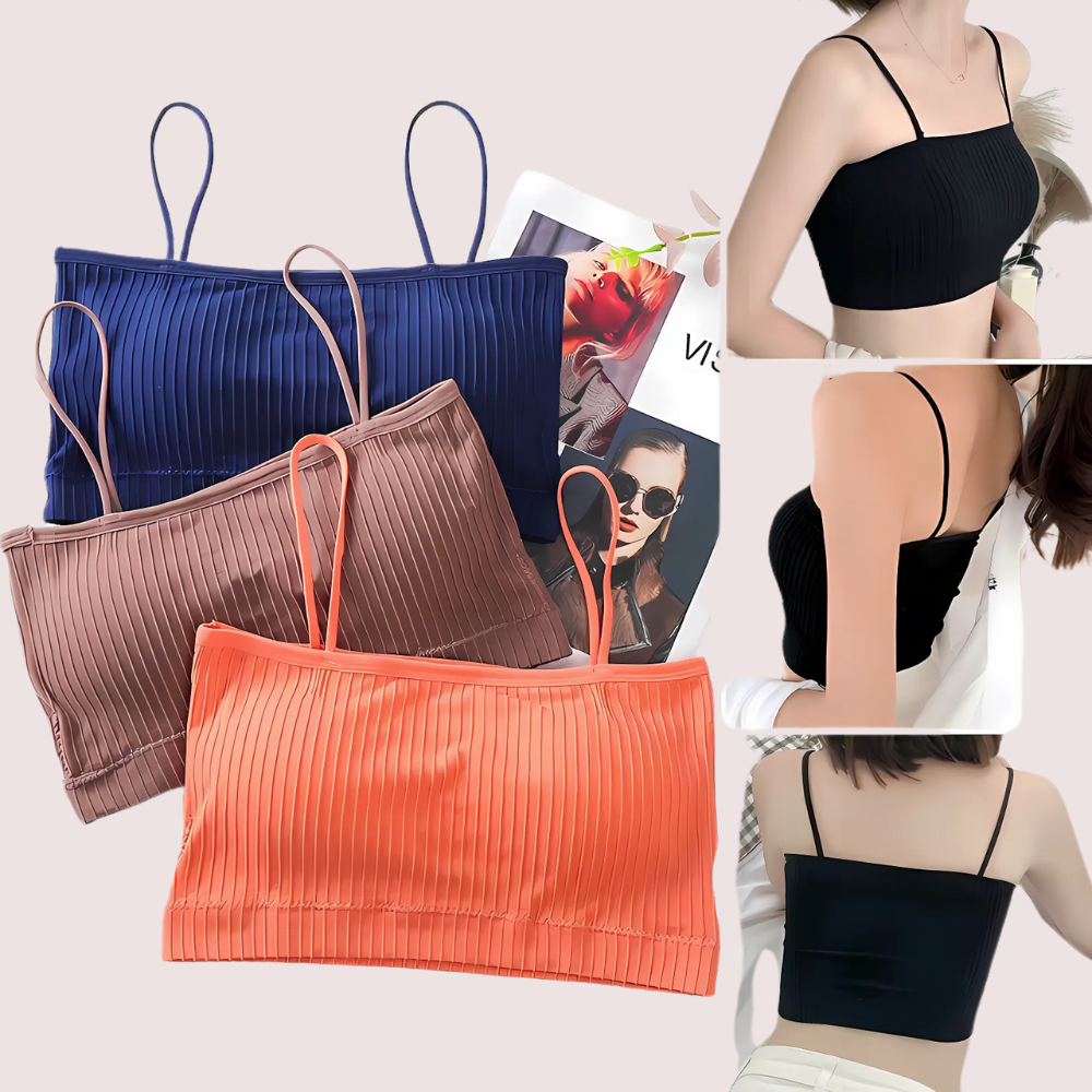 2 Pack Cute &amp; Comfy lightly padded cami bra