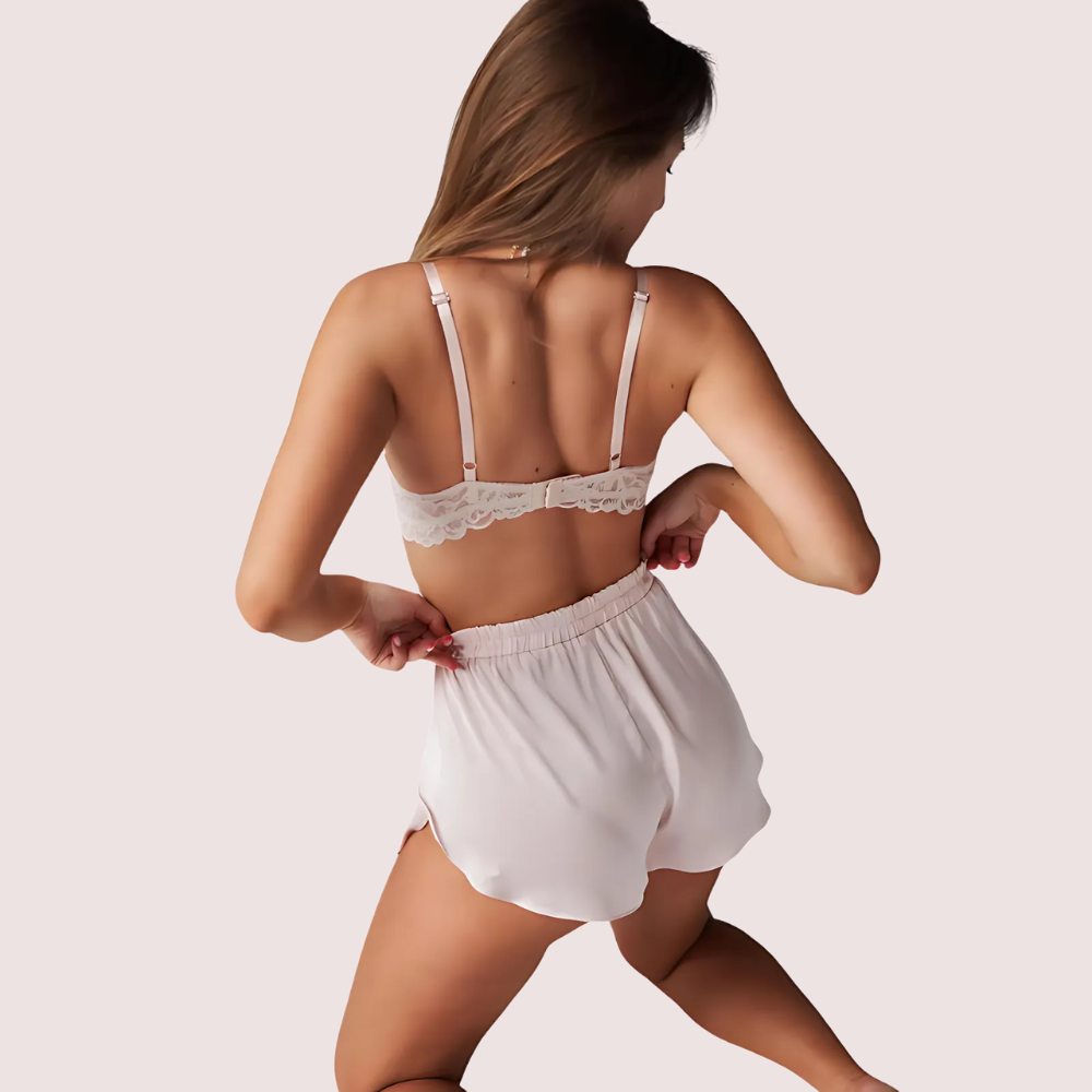 Timeless Pure Silk Bra Set for Women